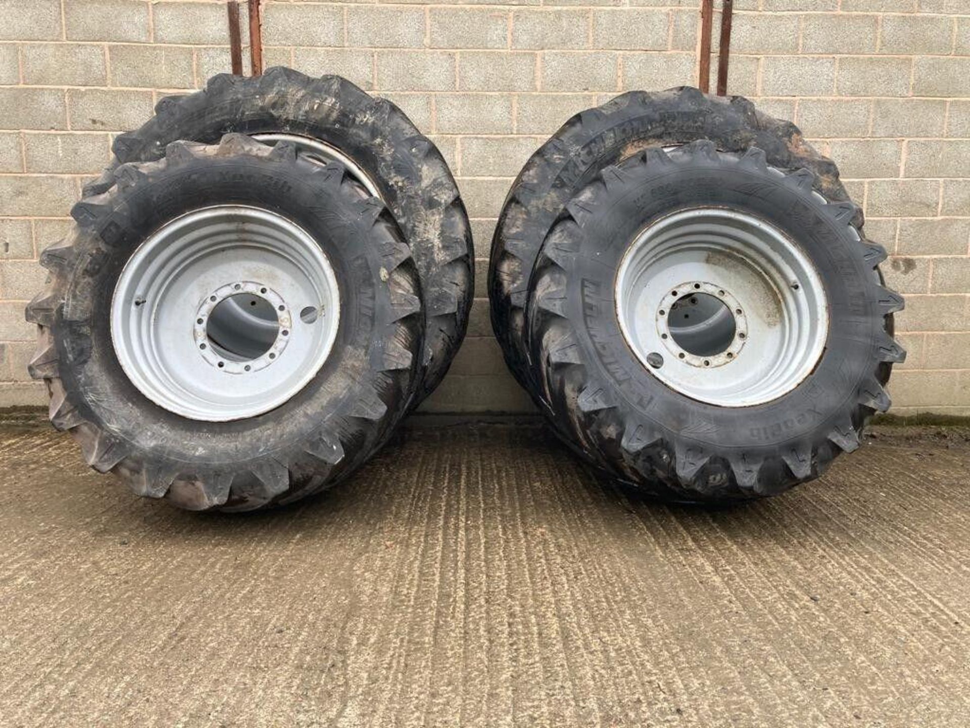 Set of 710/60R42 Michelin Tyres & 600/60R30 Michelin Tyres on Case Wheels - (Shropshire)