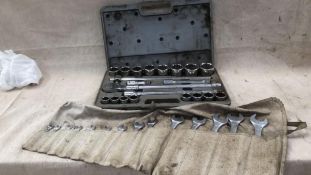 Teng 3/4 Drive Socket Set and Spanner Roll (8mm - 32mm) - (Norfolk)