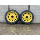 2No. 13.6R48 Alliance 48A8/159A2 Tyres on 8 Stud Wheels - (Shropshire)