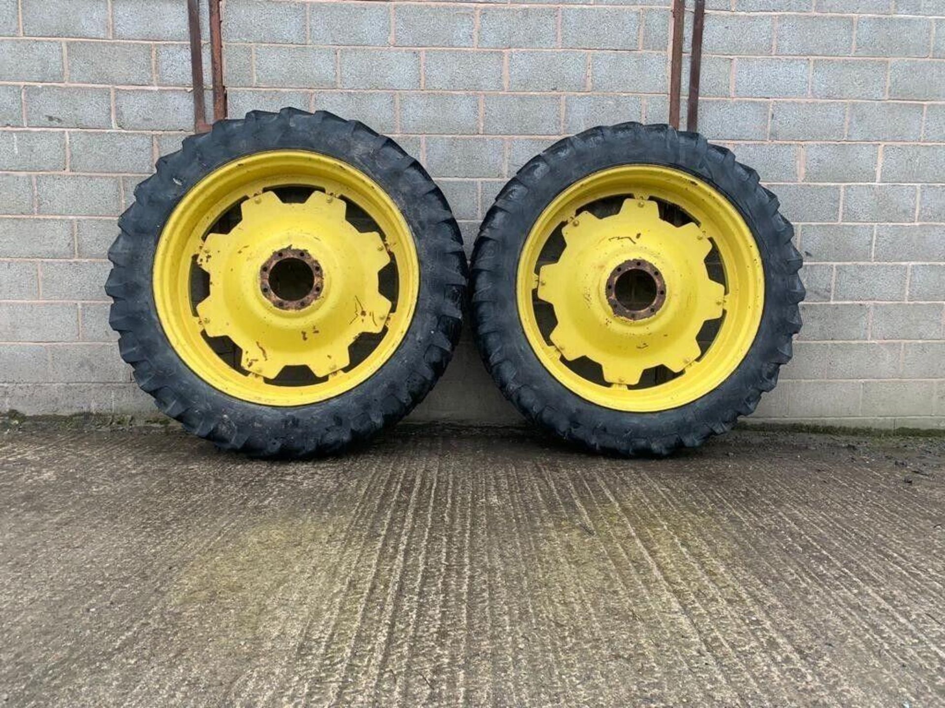 2No. 13.6R48 Alliance 48A8/159A2 Tyres on 8 Stud Wheels - (Shropshire)