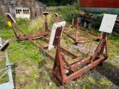 Kingsley Farrington Boatbuilders Heavy Duty Wheeled 2.85m x 1.4m Boat Cradle - (Norfolk)