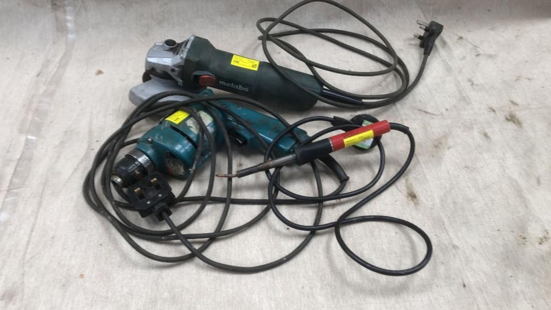 Angle Grinder, Drill and Soldering Iron - (Norfolk)