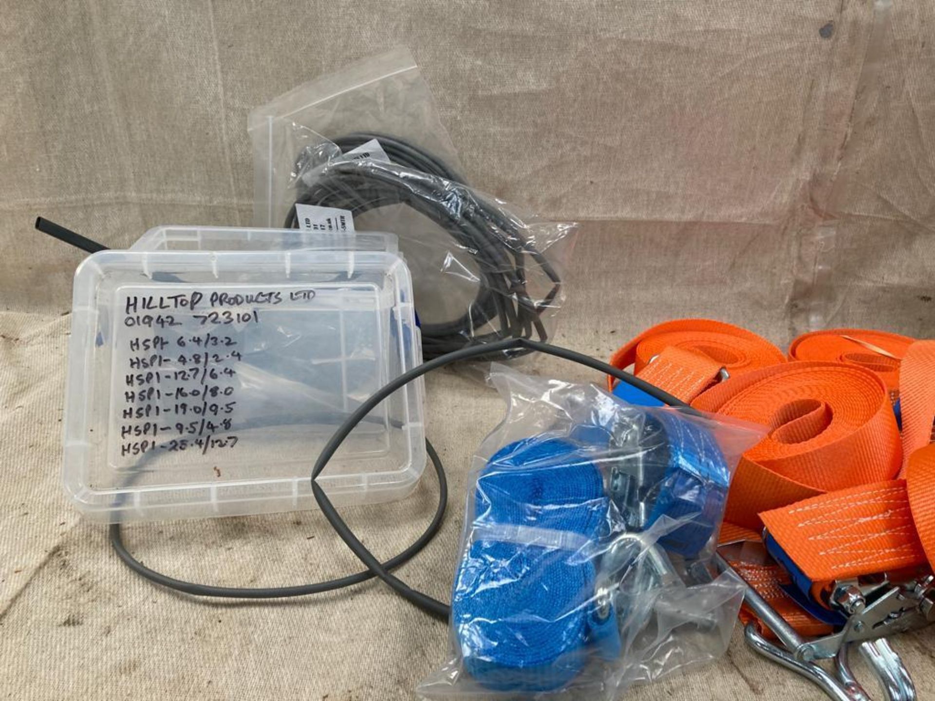 Qty Ratchet Straps, Shrink Wrap and Spring Loaded Webbing Toggles - (Norfolk) - Image 2 of 3