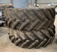 2No. Trelleborg TM900 High Power 710/75 R42 Tyres - (Norfolk)