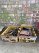 2No. Trays Of Spanners, Screwdrivers Etc. - (Lincolnshire)