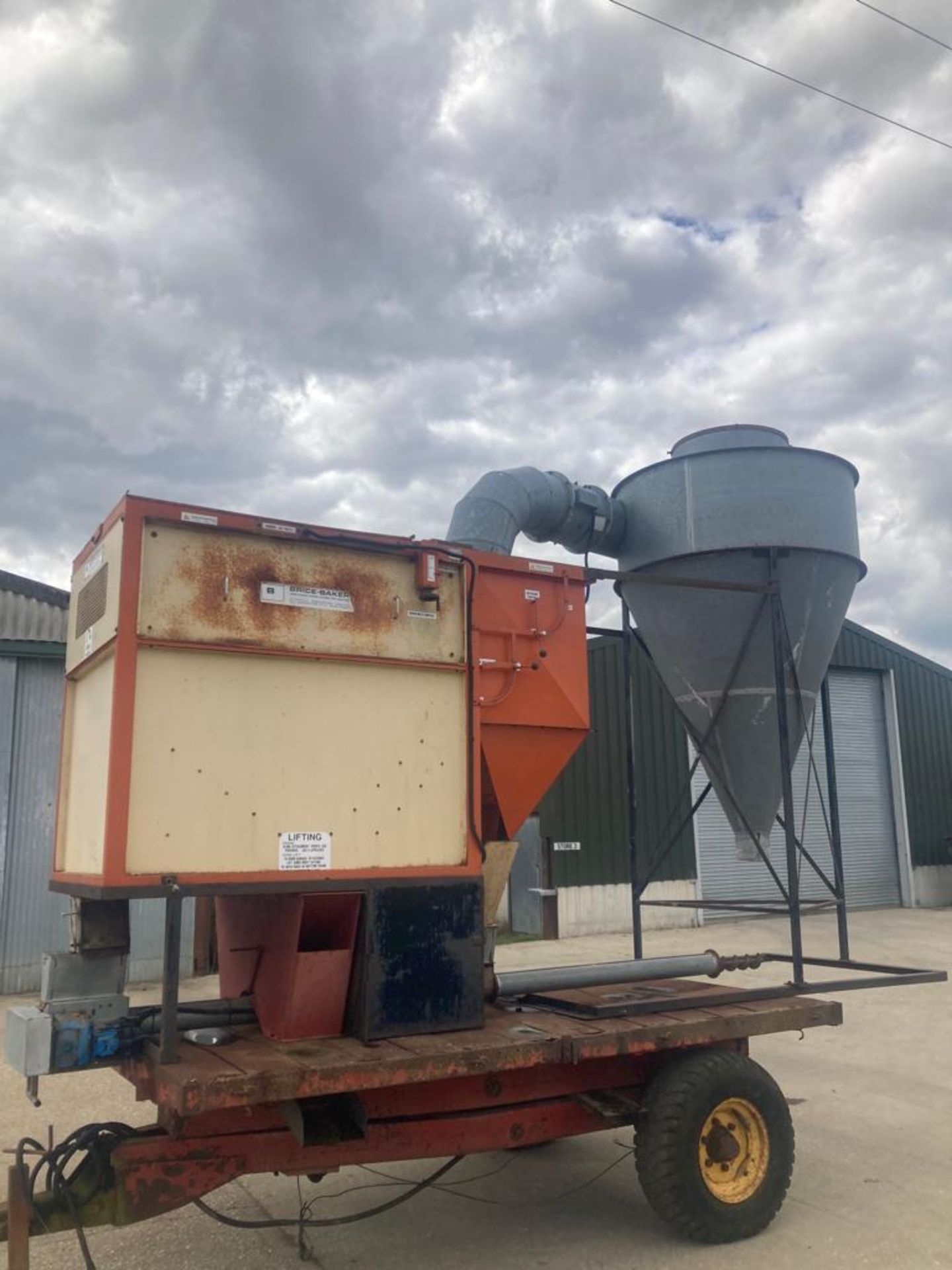 Brice Baker Rotary Grain Screener c/w Cyclone Dust Extractor - (Cambridgeshire) - Image 2 of 5