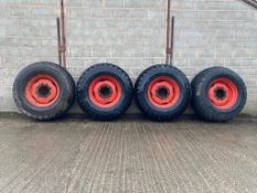 4No. 600/55-26.5 Alliance Floatation 328 165A8 Tyres on SAM Sprayer Wheels - (Shropshire)