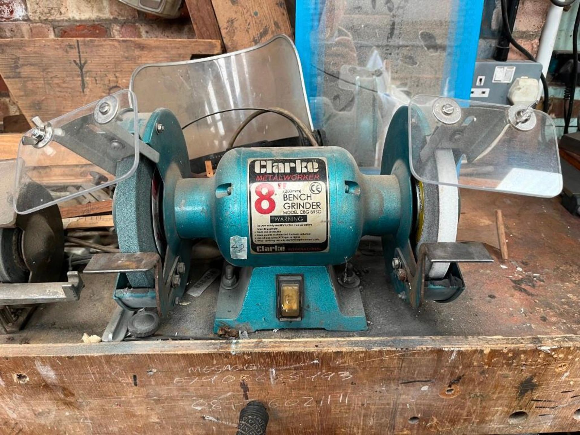 Clarke 8" Double Bench Grinder - (Norfolk)