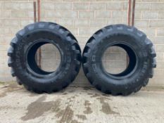 2No. IF650/75R30 Michelin Axiobib 166D Tyres - (Shropshire)