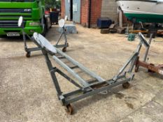 Kingsley Farrington Boatbuilders Heavy Duty Wheeled 2.9m x 1.6m Boat Cradle - (Norfolk)