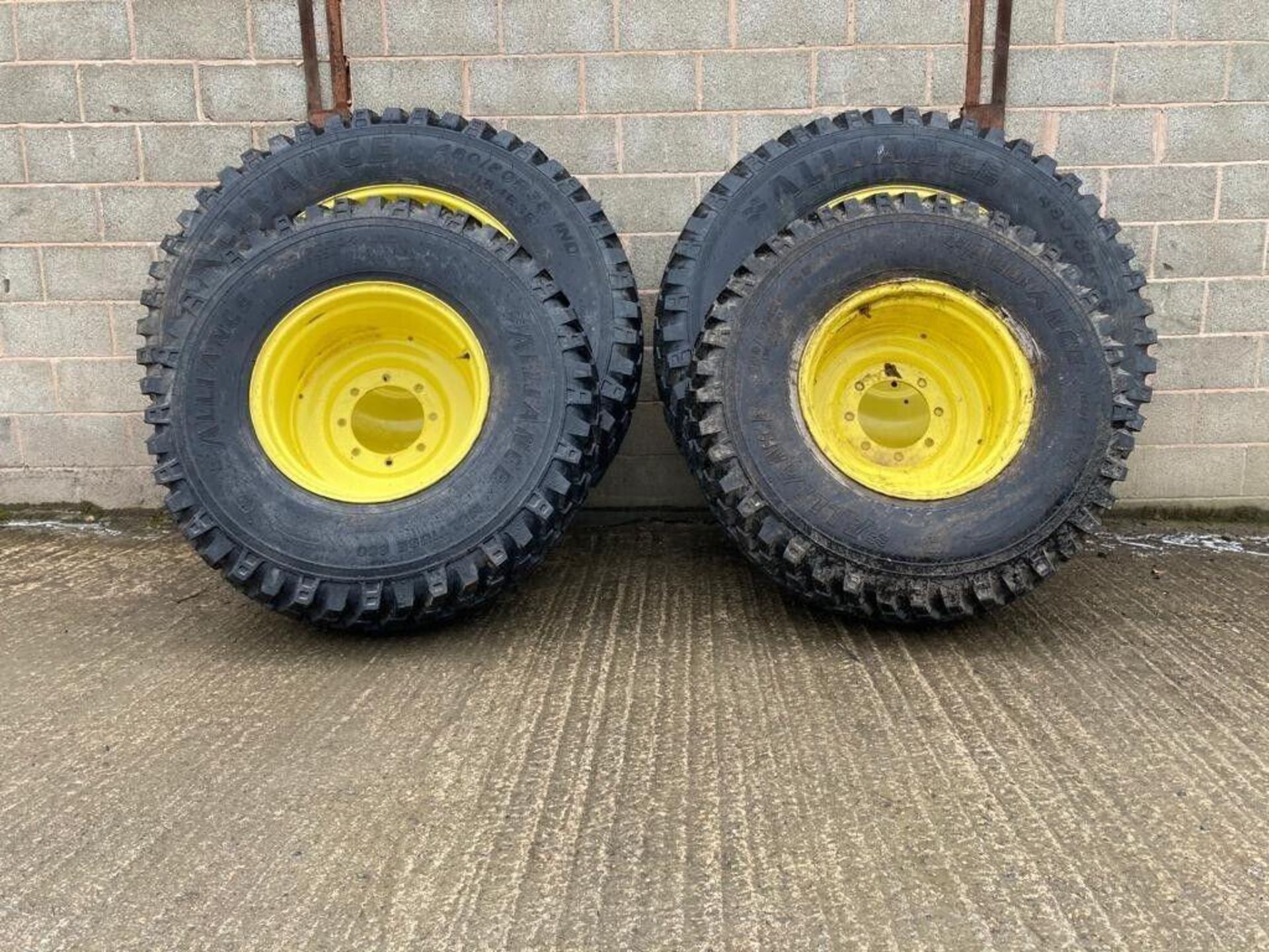 Set of 480/80R38 & 440/80R24 Alliance Tyres & Wheels - (Shropshire)