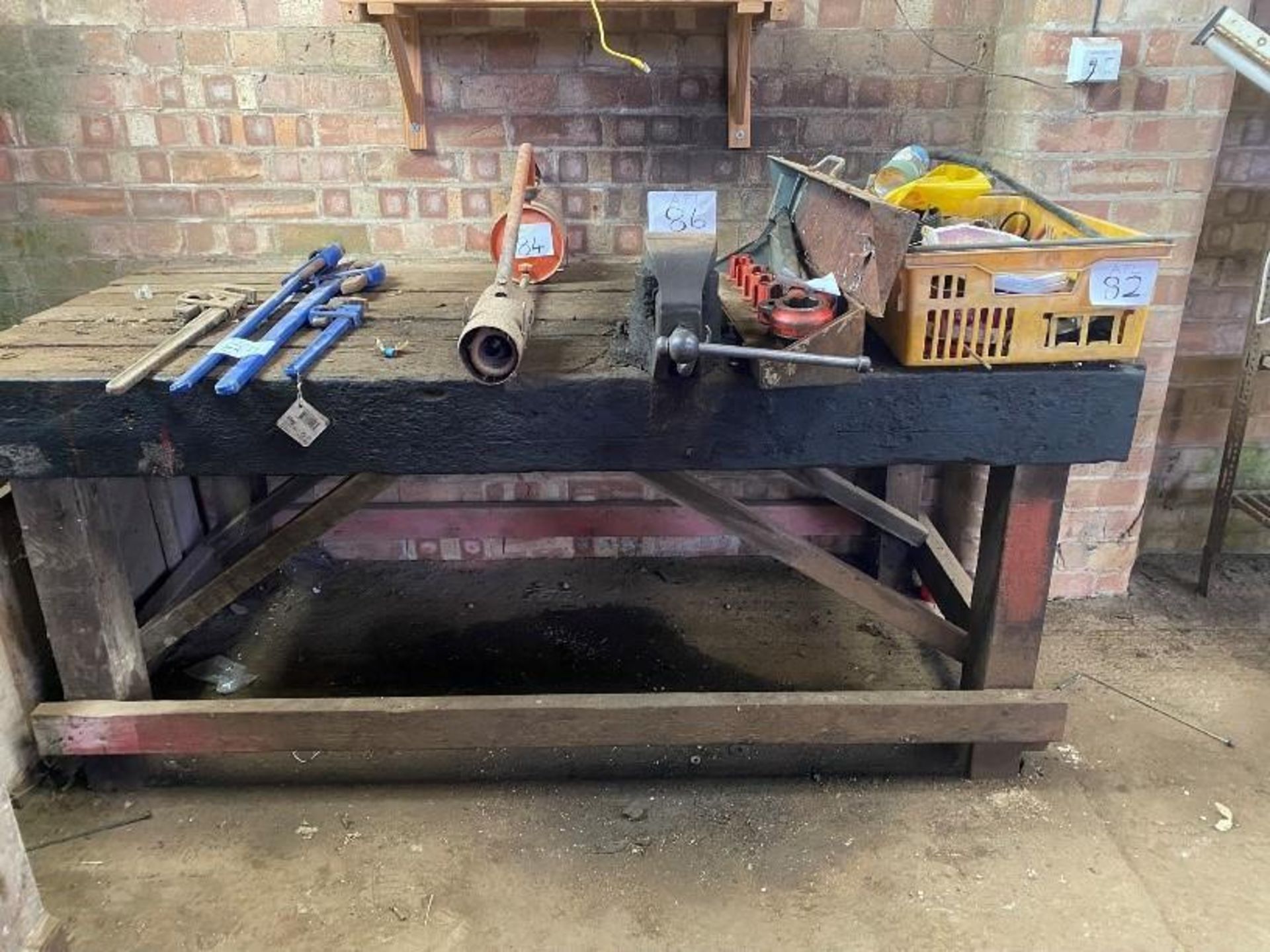 Work Bench And Vice (Excludes Items Shown In Pictures) - (Lincolnshire)