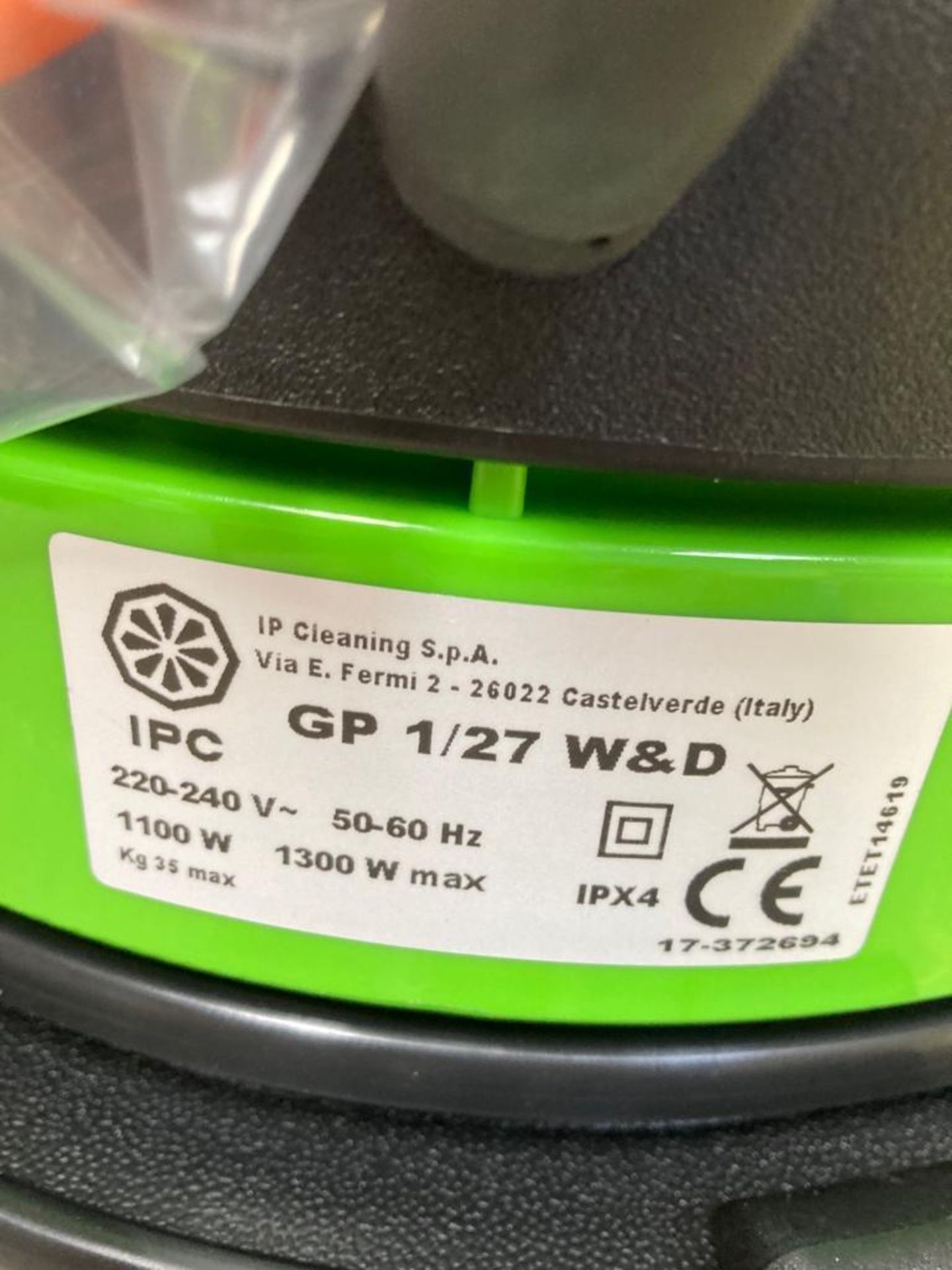 IPC GP1/27 Wet & Dry Vacuum Cleaner - New - (Norfolk) - Image 2 of 2