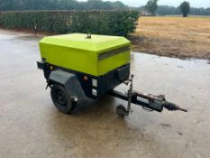 1997 Ingersol Rand P70WP Trailed Mobile Compressor