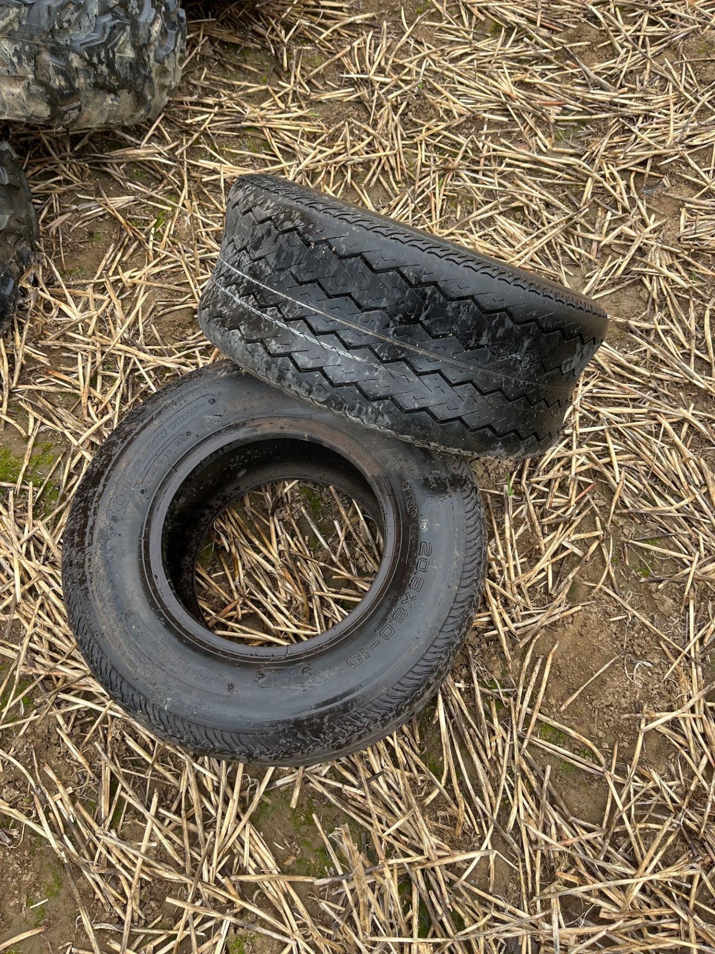Pair Unused Tyres - 20.5x8.0/10