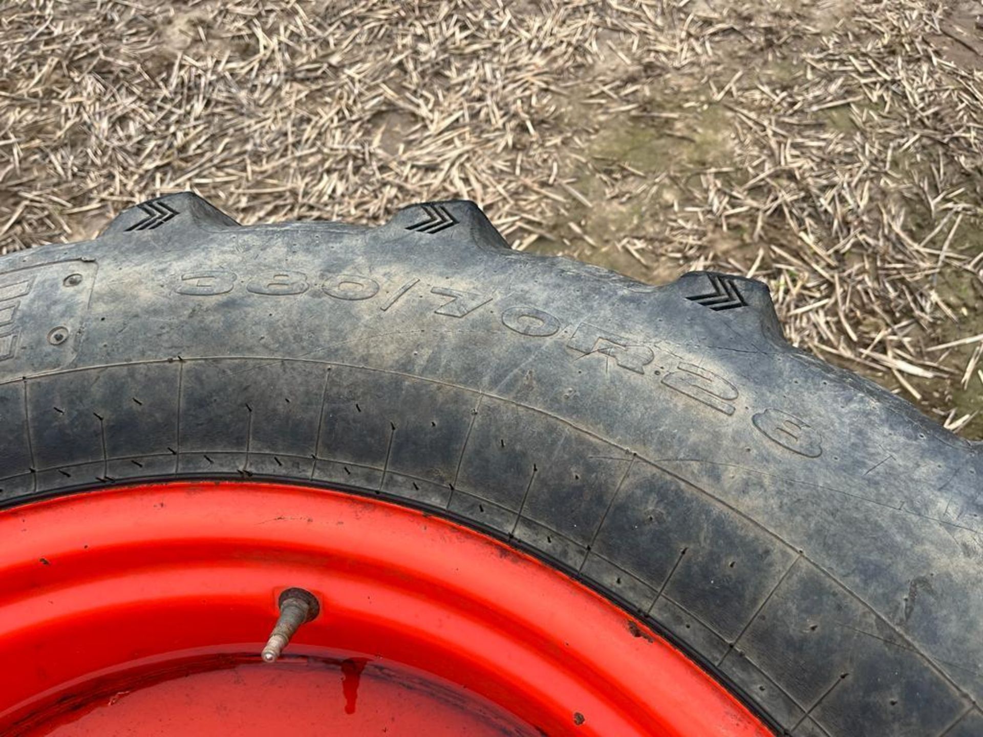 Kubota Row Crop Wheels and Tyres, Rear: 380/90 R46, Front 380/70 R28 - Image 8 of 9