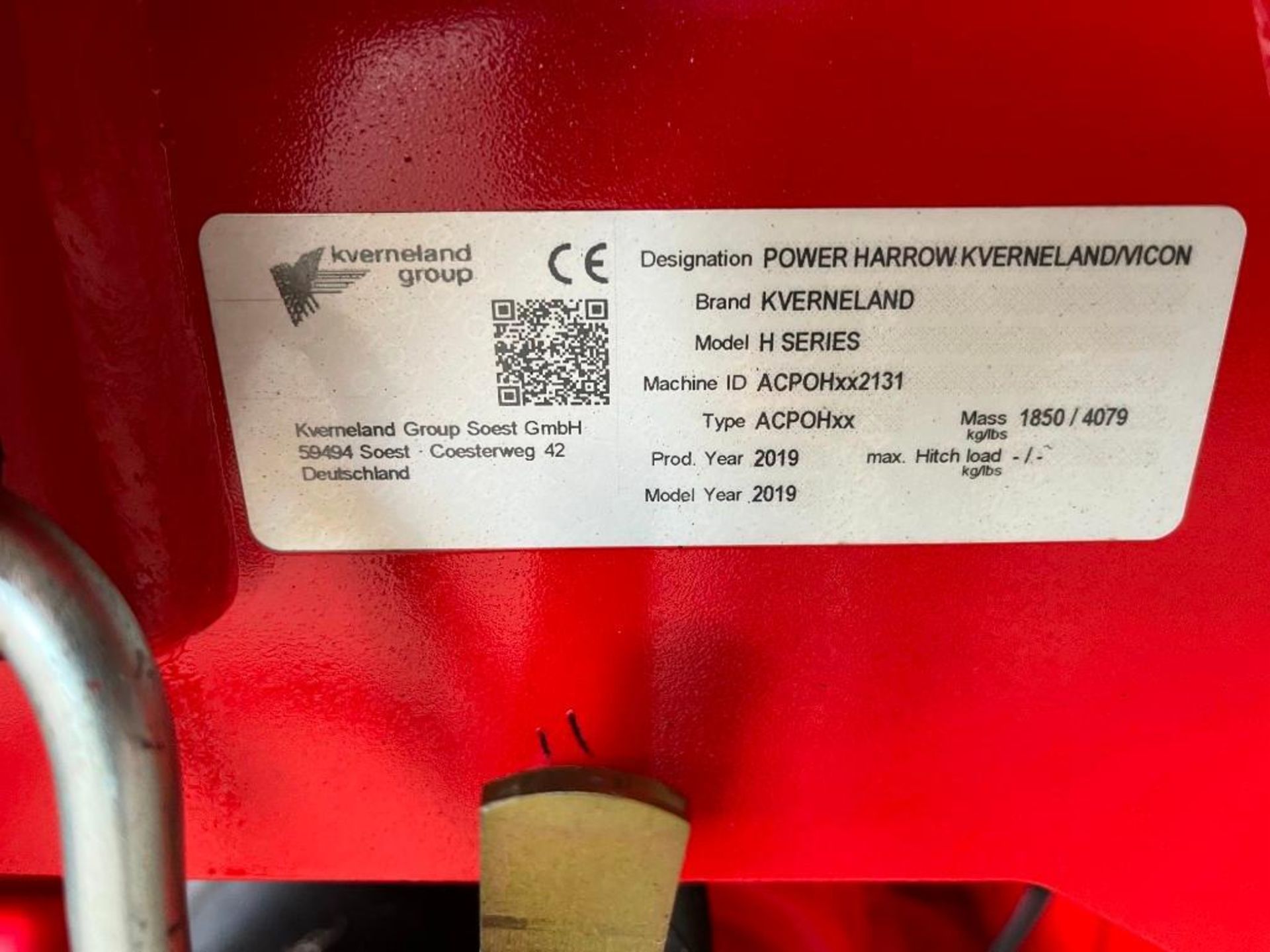 2019 Kverneland H Series Power Harrow 3m with e-Drill Compact 3m Drill - Image 10 of 10