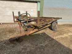 Vintage Single Axle Tipping Trailer Chassis