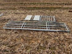 Galvanised Sheep Hurdles with Adopter Pen Front