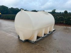 Enduramaxx 8,000 Litre Horizontal Water / Fertiliser Tank on Galvanised Frame