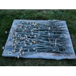 100No. Galvanised Electric Fence Stakes c/w Corner & Reel Posts