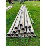 22No. 5" Wright Rain Irrigation Pipes, Misc Lengths