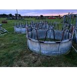 4No. Heavy Duty Cattle Tombstone Ring Feeders