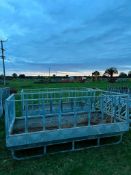 2No. Rectangular Galvanised Cattle Feed Mangers