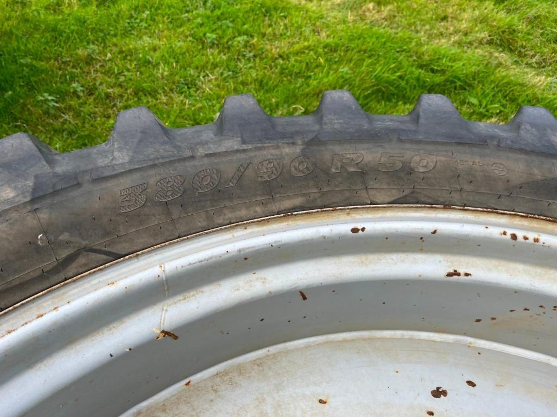 Set of Massey Ferguson Row Crop Wheels and Tyres, Tyres: Rear: 380/90 R50, Front: 380/85 R34 - Image 2 of 7