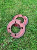 2No. Massey Ferguson Rear Wheel Weights