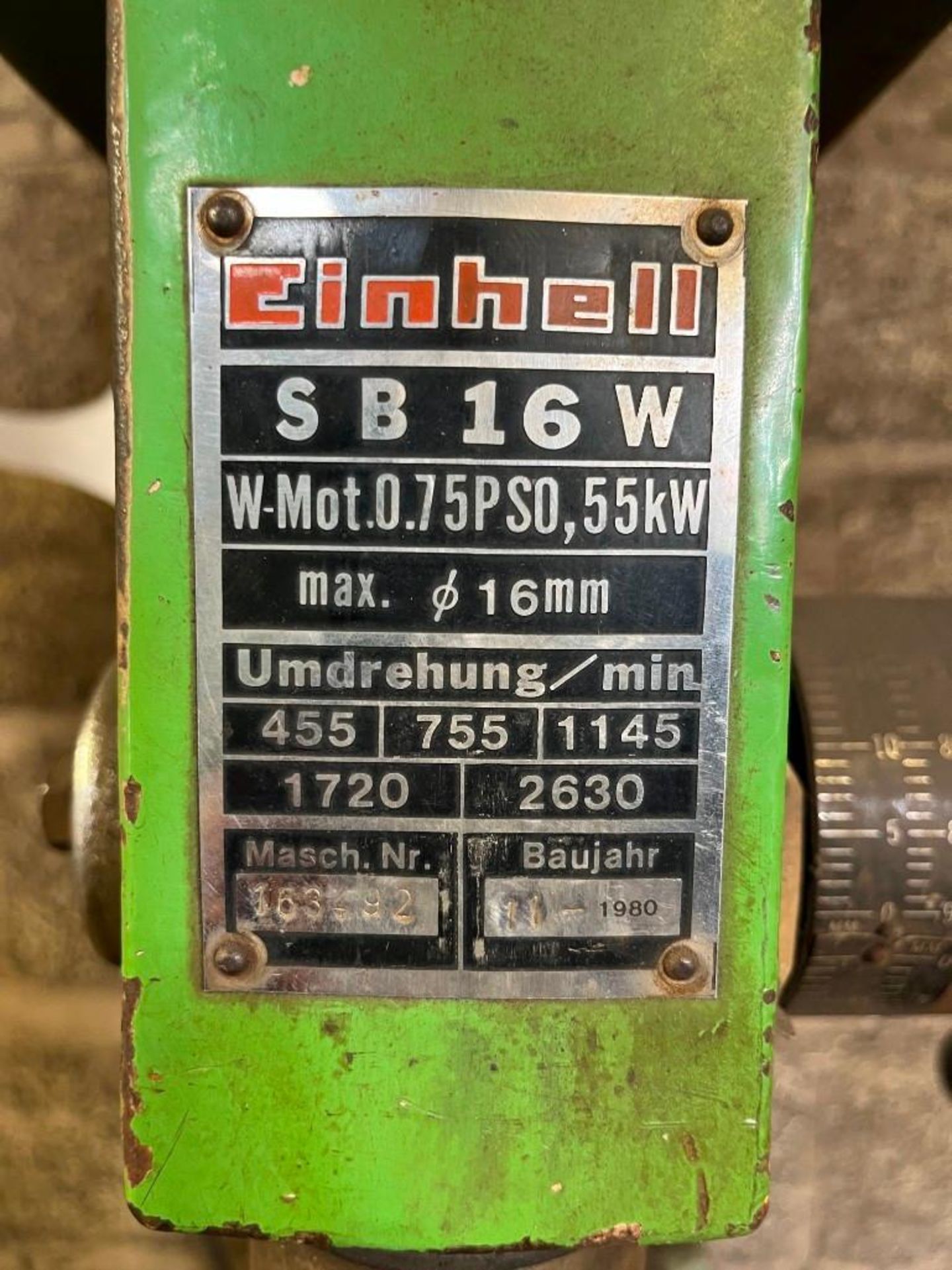 Einhall SB16W 1/2" Pillar Drill - Image 2 of 2