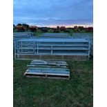 Internal Lambing Pens - 4No. IAE Adjustable Horizontal Rail Sheep Feed Barriers