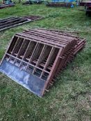 20No. 4Ft Heavy Duty Feed Barrier Sections, Includes Pins