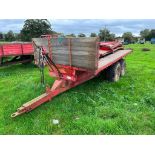 Vintage F W Petit 13Ft Tandem Axle Drop Side Trailer