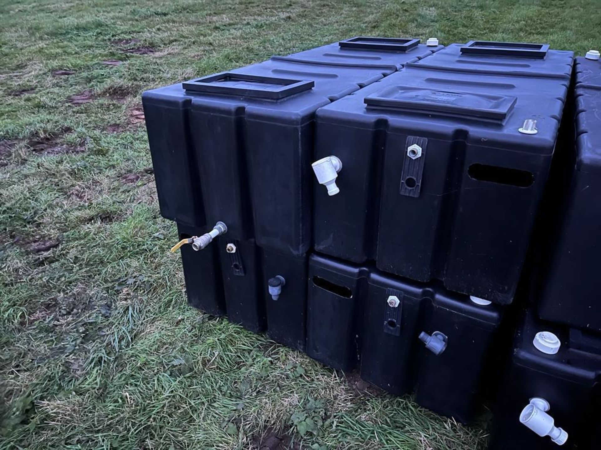 4No. Overhead Polyethylene Water Tanks