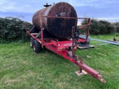 Petit Tandem Axle Tipping Trailer Chassis, c/w Metal Water Tank