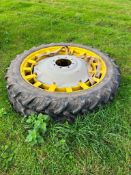 Pair of Row Crop Wheels & Tyres, Tyres: 230/95 R44