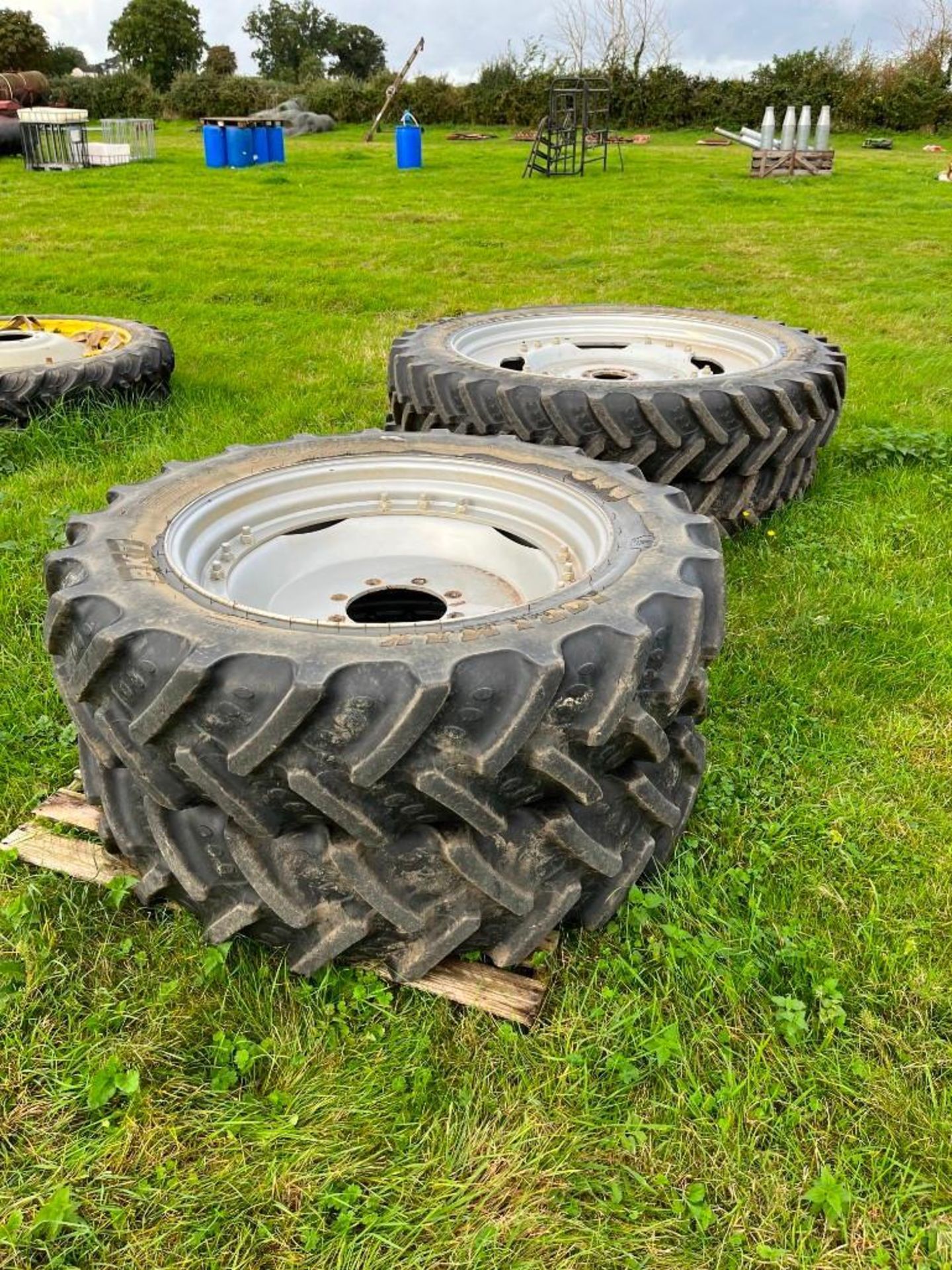 Set of Massey Ferguson Row Crop Wheels and Tyres, Tyres: Rear BKT 320/90 R50, Front: BKT 320/85 R34