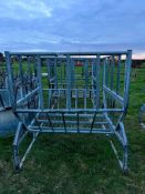 2No. Cattle & Sheep Round Bale Cradle Feeders