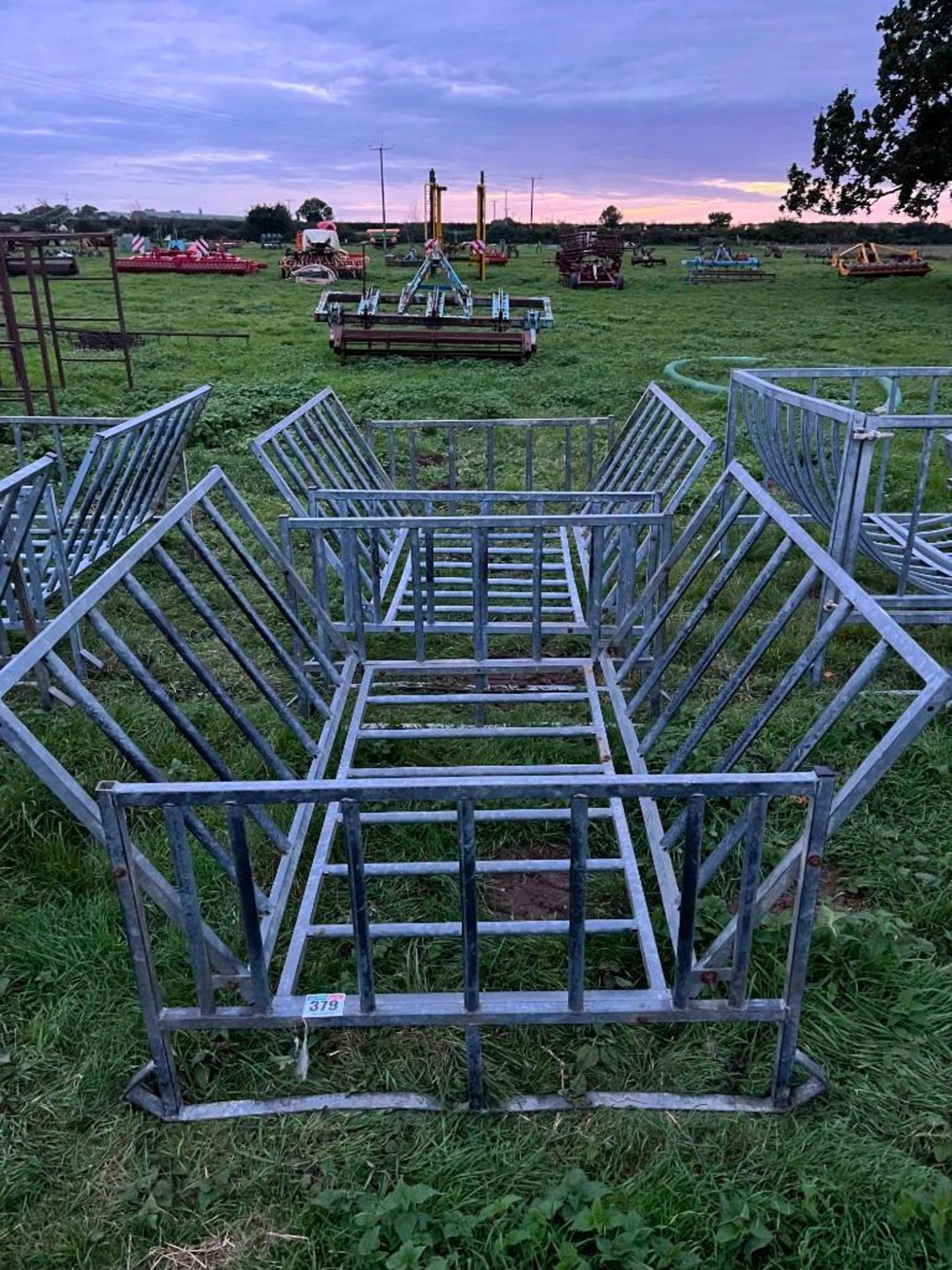 2No. Sheep Round Bale Cradle Feeders