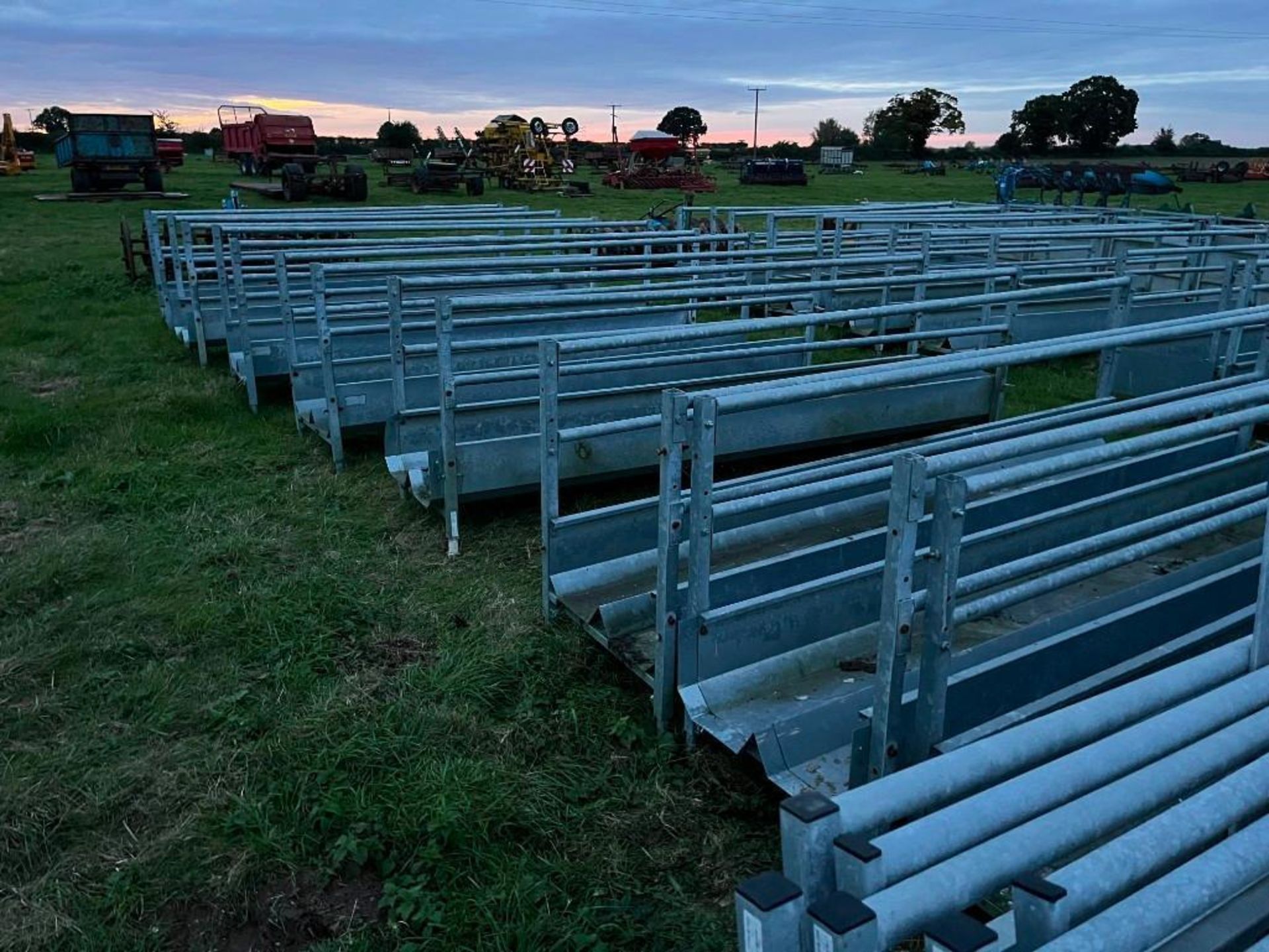 Internal Lambing Pens - 4No. IAE Adjustable Horizontal Rail Sheep Feed Barriers - Image 3 of 8