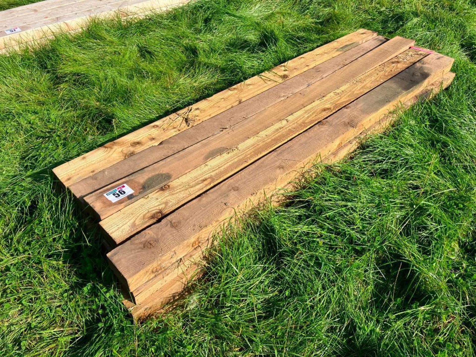 Quantity c.2.1m timber posts