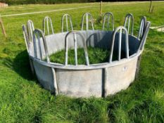 Cattle galvanised tombstone feeder