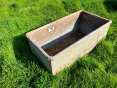 Galvanised water trough