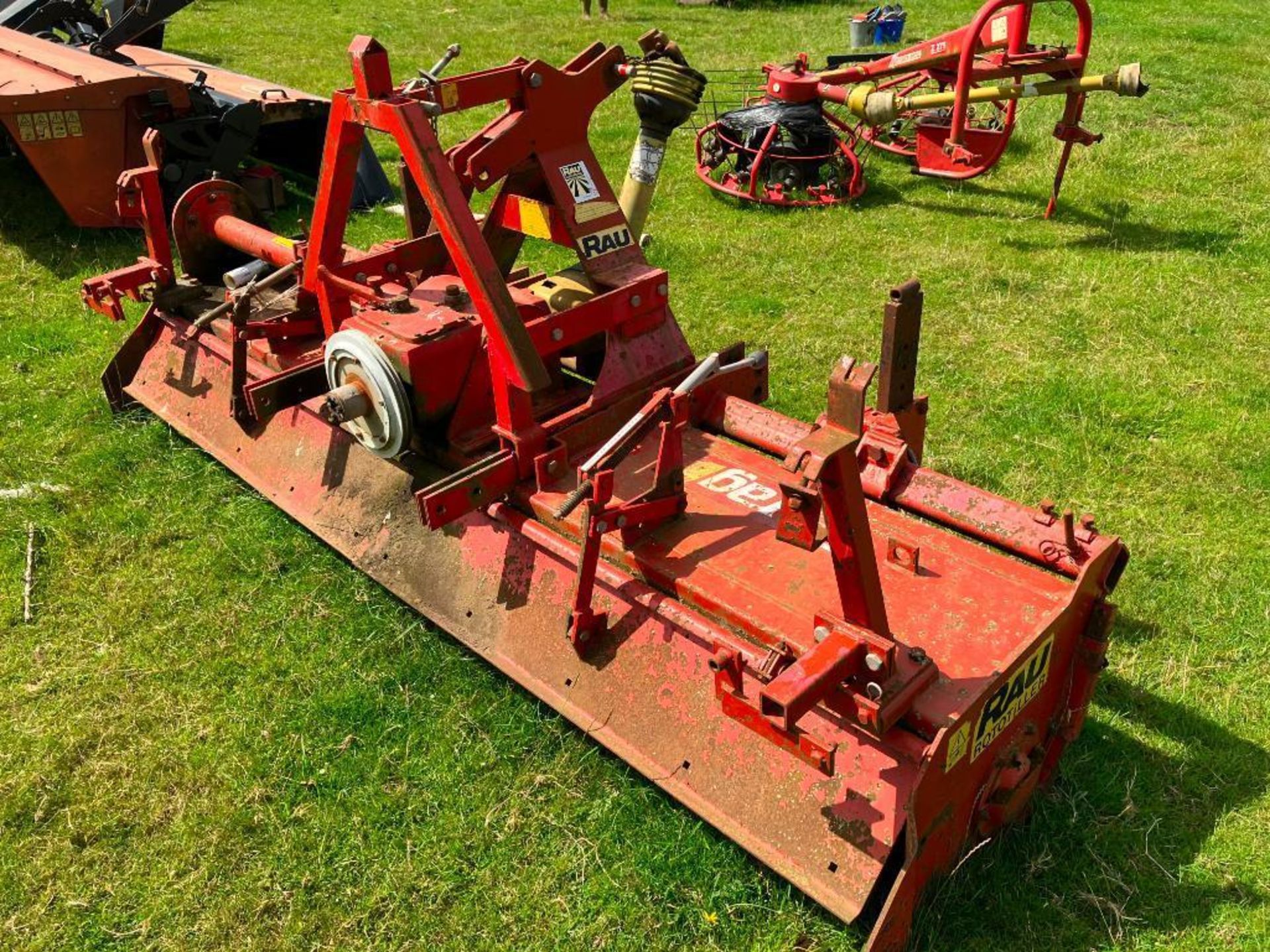 Ferrag Rau Rototiller RDL30 3m rotavator, linkage mounted with rear A-frame. Serial No: 25462 - Image 5 of 6