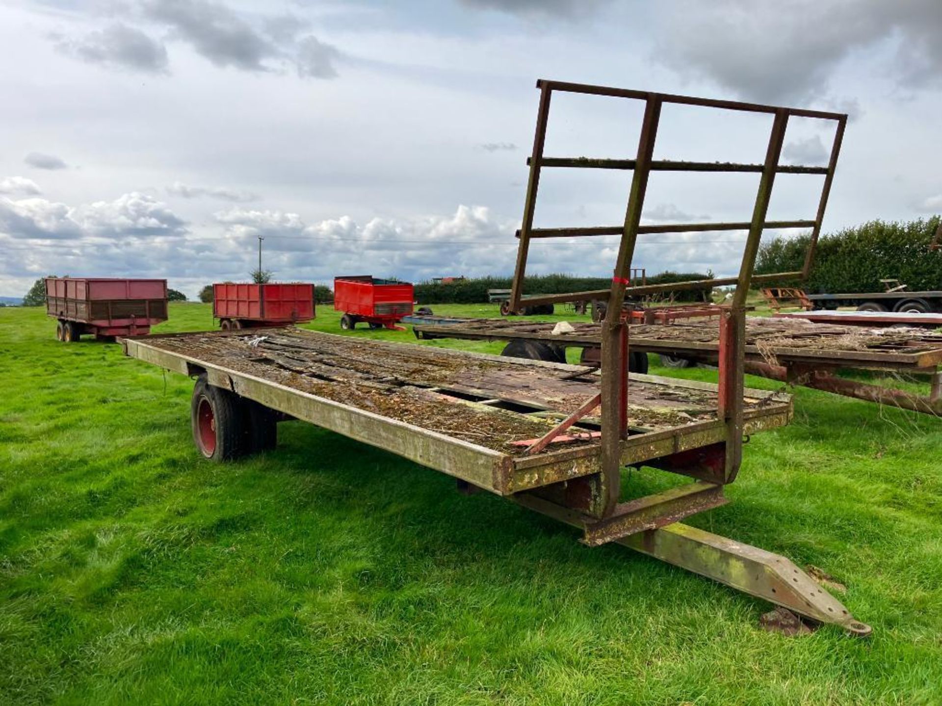 Bale trailer 25ft single axle with front rave, spares or repairs