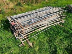 Quantity 6ft galvanised sheep hurdles