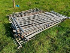 Quantity 6ft galvanised sheep hurdles