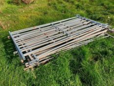 Quantity 6ft galvanised sheep hurdles