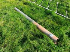 Galvanised gate post